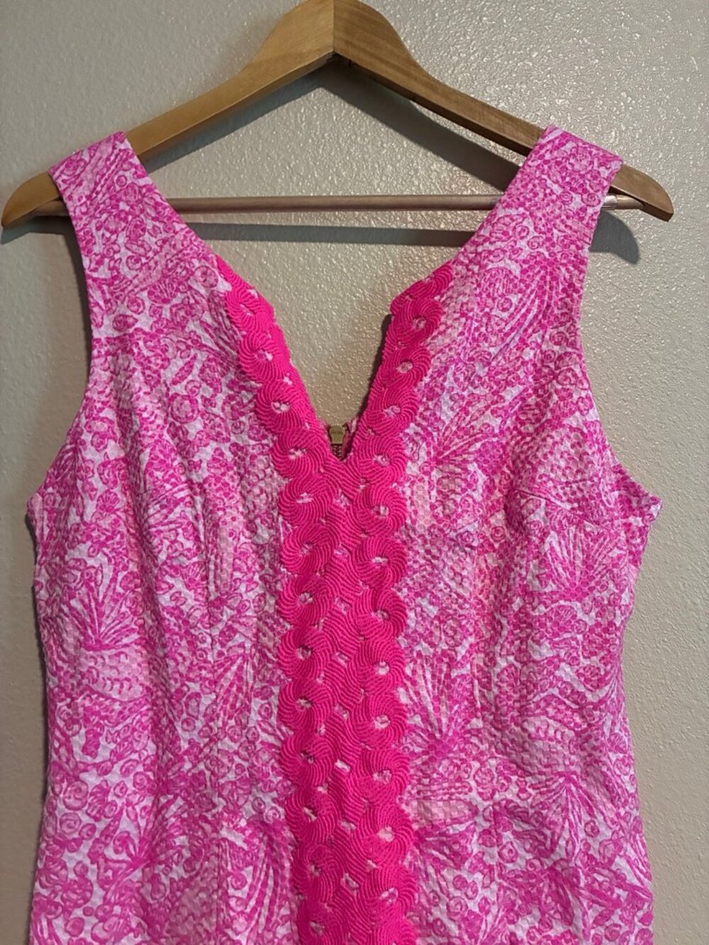 NWT Lilly Pulitzer Women's Pink and White Floral Sleeveless Dress Size 10 - Picture 3 of 10